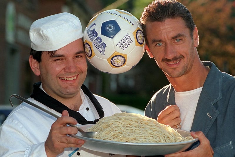 Leeds United striker Ian Rush opened new Italian restaurant Est Est Est on Otley Old Road. He is pictured with chef Alan Ritchie.