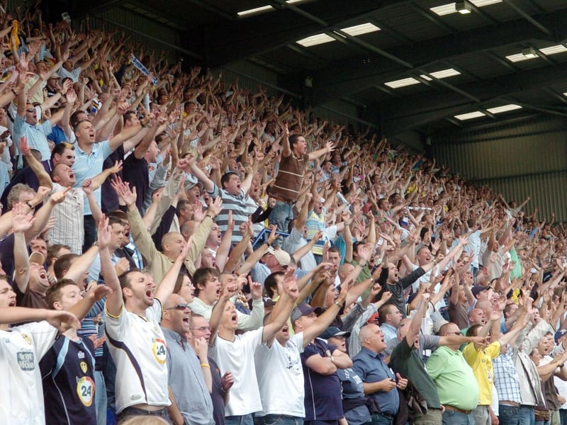 The travelling faithful were in good voice at Prenton Park.
