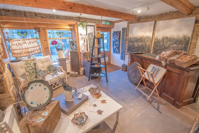 The ground floor is commercial premises for Werxzovart run by artist and potter Sonje Hibbert. Sonja is selling but her business will continue online.