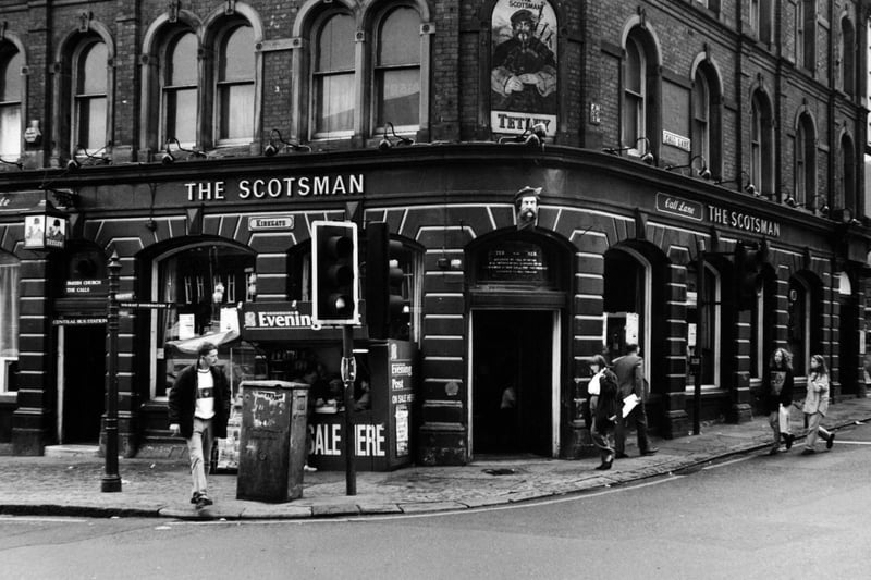 Customers at The Scotsman in Leeds City Centre organised a petition in July 1993 objecting to Tetleys plan to sell the pub to an amusement arcade.