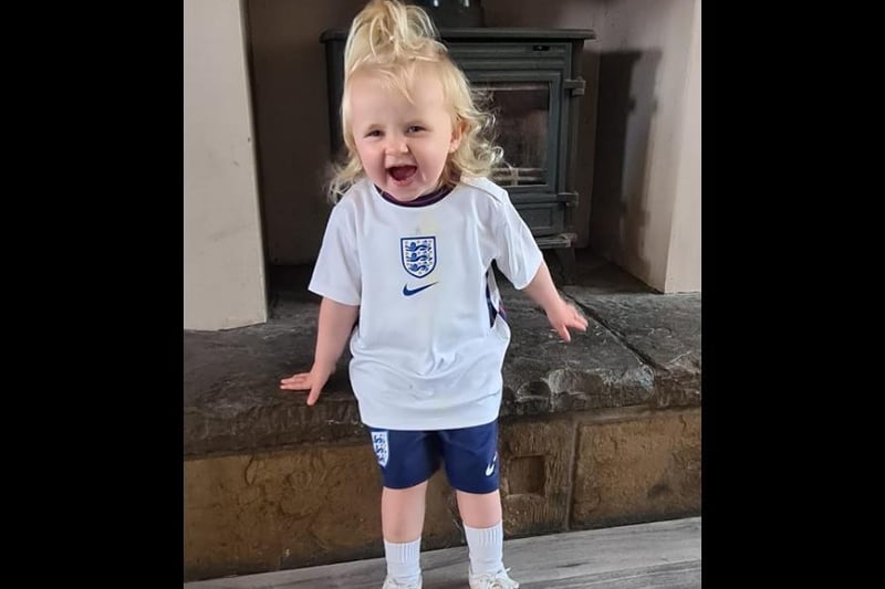 Claire Hotson shared a photo of her excited daughter Nellie.·