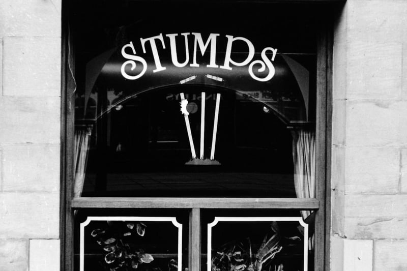 Stumps in Leeds city centre boasted a loyal following. Pictured in June 1990.
