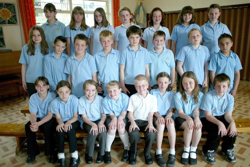 School leaver at St Joseph's School, Todmorden back in 2005.
