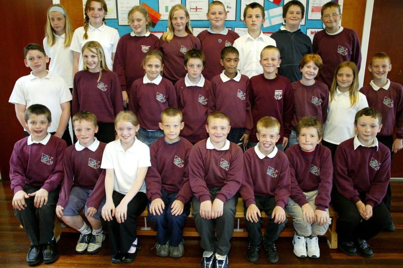 School leavers back in 2005 at Todmorden CofE School, Todmorden