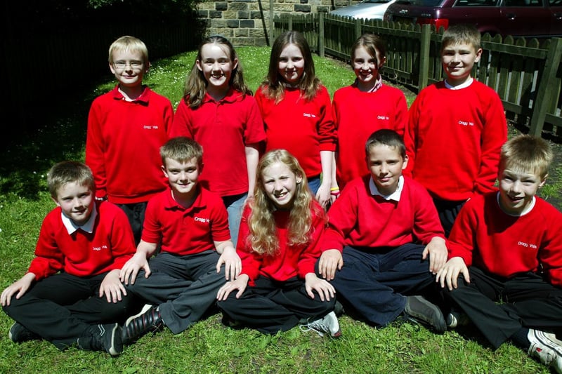 School leavers at Cragg Vale Primary School, Cragg Vale back in 2005.