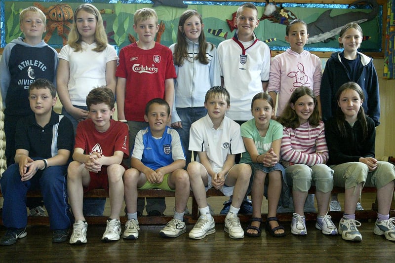 School leavers at Old Town Primary School back in 2005.