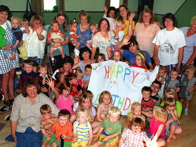 The Cross Gates Twins and Toddlers Club, based at Cross Gates Methodist Church Hall, were celebrating their first birthday.