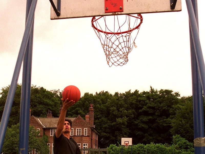 More than 180 children and teenagers took part in the country's largest non-residential basketball summer camp at Beckett Park. Pictured is Imran Javeed scoring during one of the sessions.