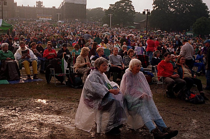 The heavens opened as Opera in The Park proved a wet one for revellers at Temple Newsam.