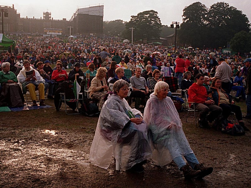 The heavens opened as Opera in The Park proved a wet one for revellers at Temple Newsam.