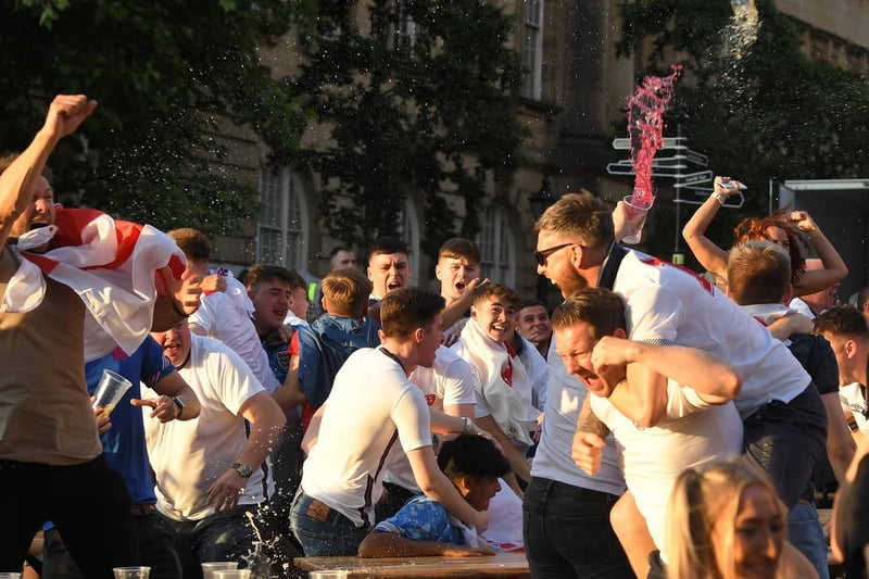 The lows and highs of being an England supporter at the Preston Fan Zone semi-final match against Denmark.