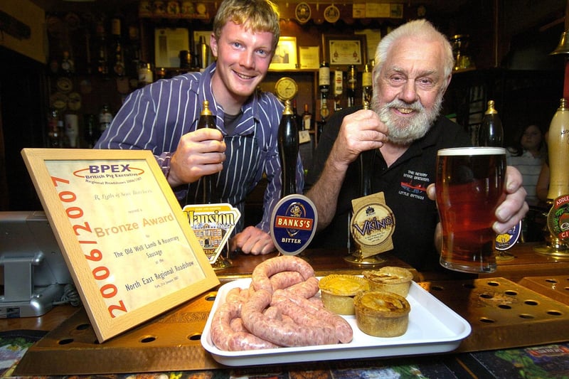 Combining beer flavoured bangers and pies in the annual beer festival.