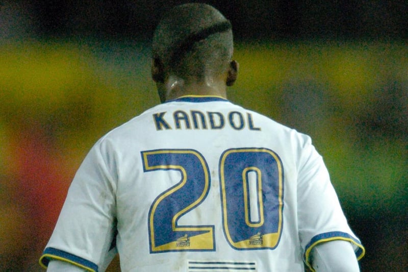 Tresor Kandol shows off his new trim against Doncaster Rovers at Elland Road in January 2008.