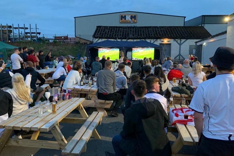 England fans turned out to cheer on their team at Lowerhouse Cricket Club in Burnley