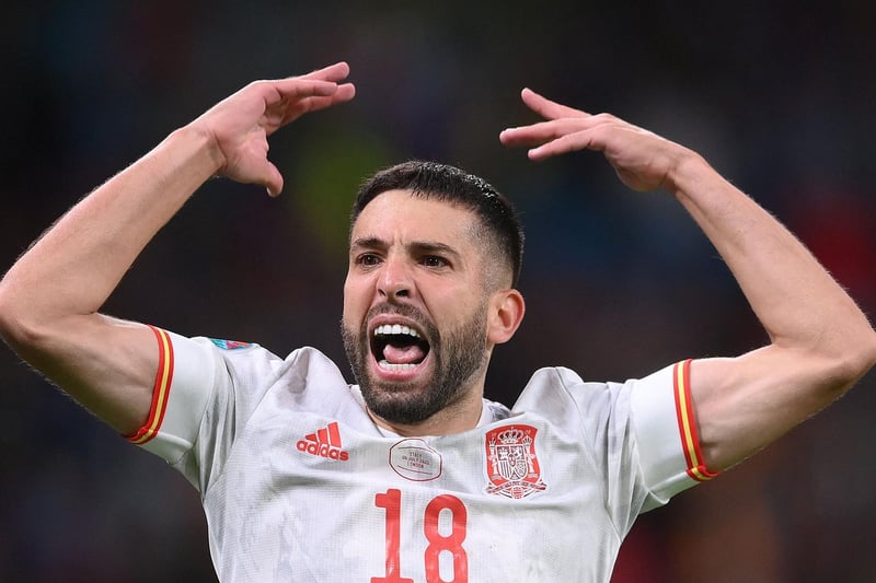 The Barcelona left back dropped to the bench for the last 16 clash against the Czech Republic and came on with 13 minutes of normal time left. That aside, Alba was ever present for Spain.