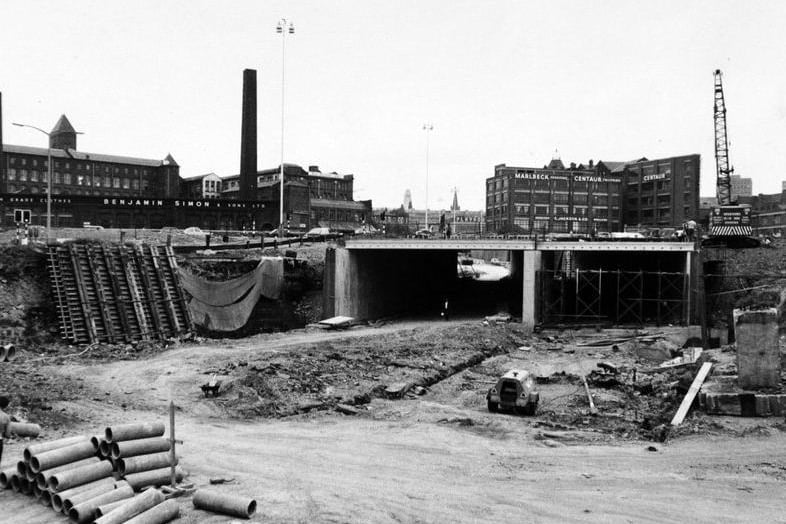 As the route passed through land owned by Leeds University and Leeds General Infirmary, the 1,200ft-long Westgate Tunnel section was built to such a strength the ground above could be developed.
