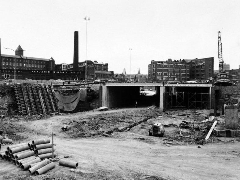 As the route passed through land owned by Leeds University and Leeds General Infirmary, the 1,200ft-long Westgate Tunnel section was built to such a strength the ground above could be developed.