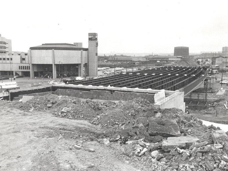 Stage three running south from Westgate roundabout and including a flyover near the old YEP HQ on Wellington Street and a widened Wellington Bridge started in the early 1970s