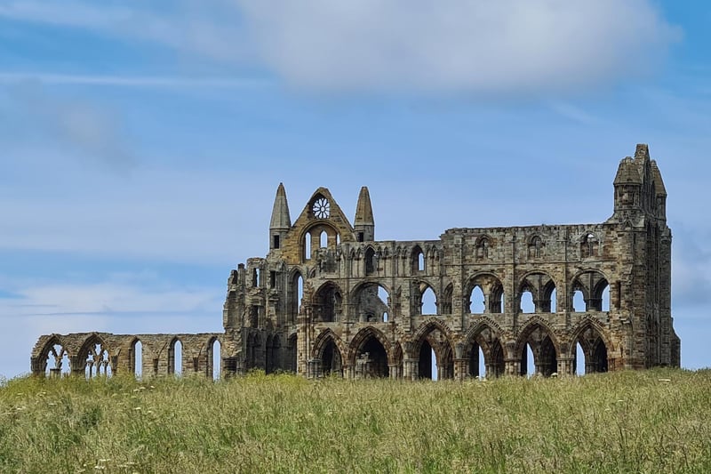 The gothic ruins of Whitby Abbey