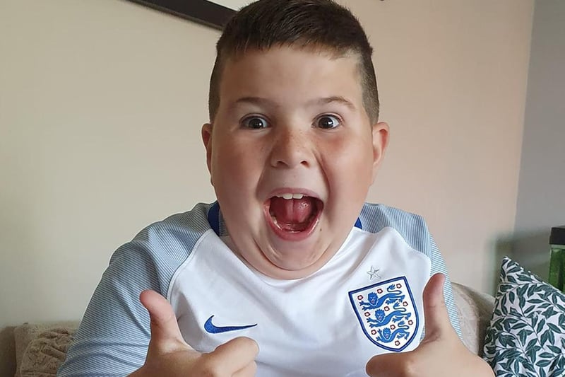"Come on England from Patrick!" - Picture from Simon Jowitt