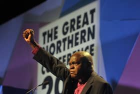 Former Archbishop of York speaking at the inaugural Great Northern Conference. 
Pic by Tony Johnson.