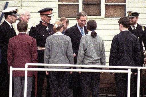 Prince Charles visit to The Waterfront April 1999