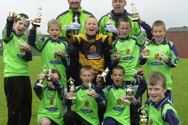 Bramley Phoenix U-10s were runners up in a football competition in Skegness in June 2001.