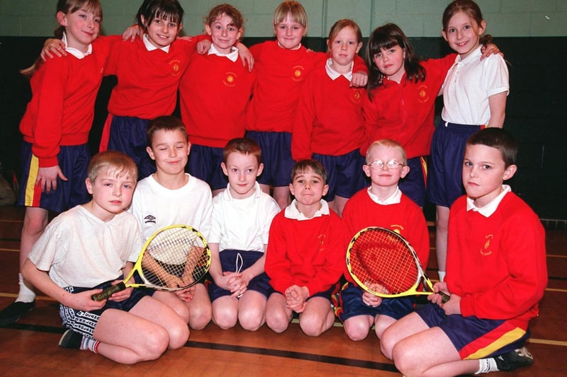 Pupils from Summerfield Primary were taking part in the semi-finals of the City of Leeds Primary School Mini Tennis Challenge in March 2001.