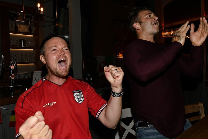 More cheers for an England penalty.