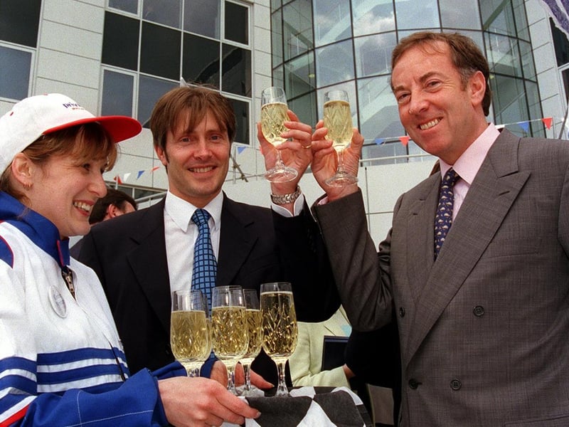 Privilege Insurance opened state-of-the-art headquarters on Neville Street. Pictured are chairman Peter Wood (right) chief executive Neil Utley.