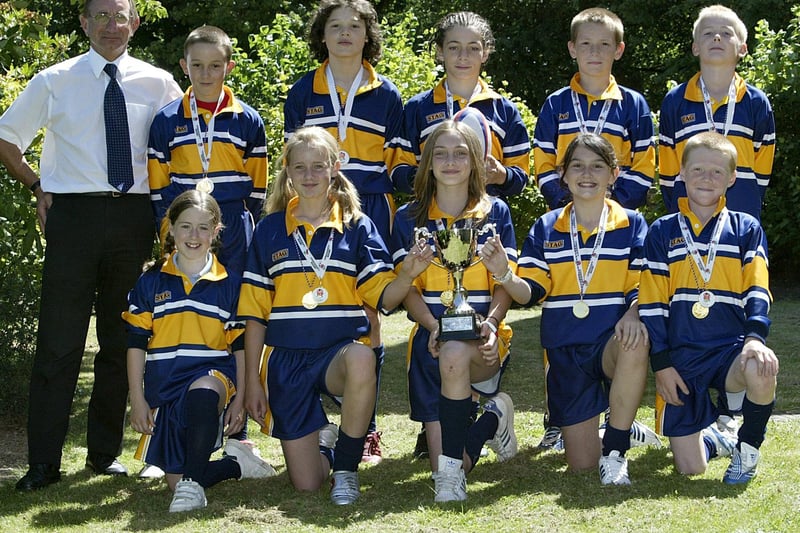 National tag rugby champions at Lee Mount Primary School.