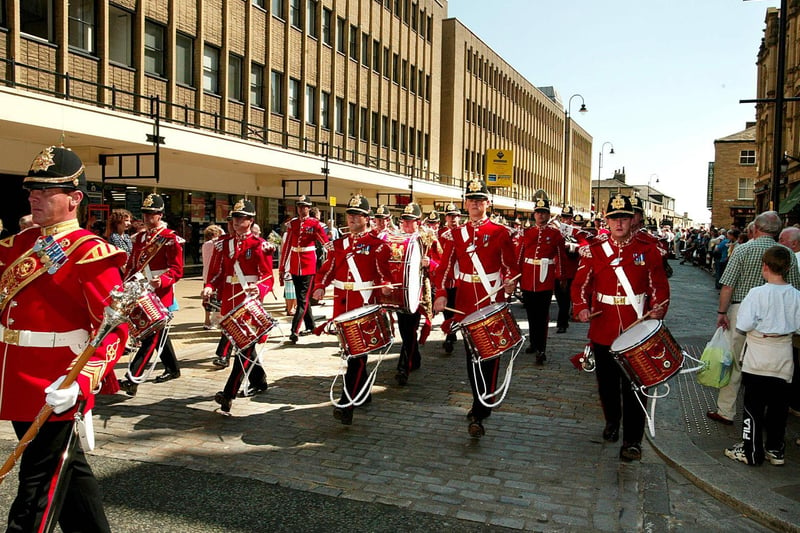The Duke of Wellington Regiment marched through Halifax town centre on July 29th 2006.