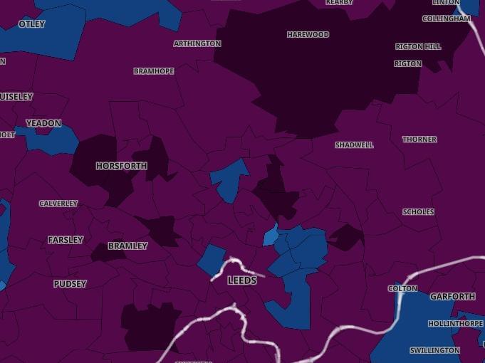 Covid rates are rising in most Leeds areas.
