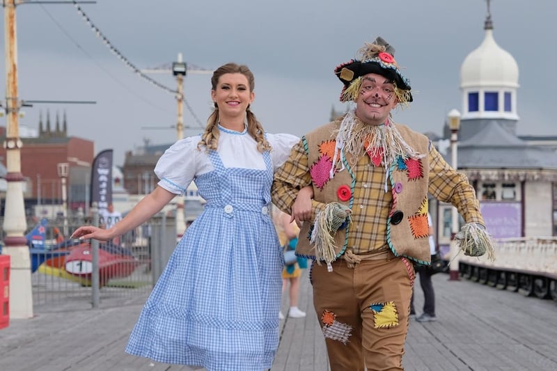 Join Dorothy, Scarecrow, Tin Man and the Cowardly Lion on an adventure beyond the rainbow at the North Pier this summer