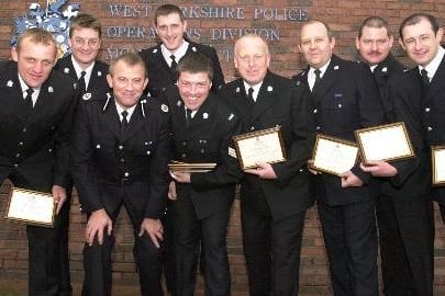 Police Officers from the West Yorkshire Underwater Search Team received awards for dealing with unprecedented circumstances for searches in the Calder Valley Flood