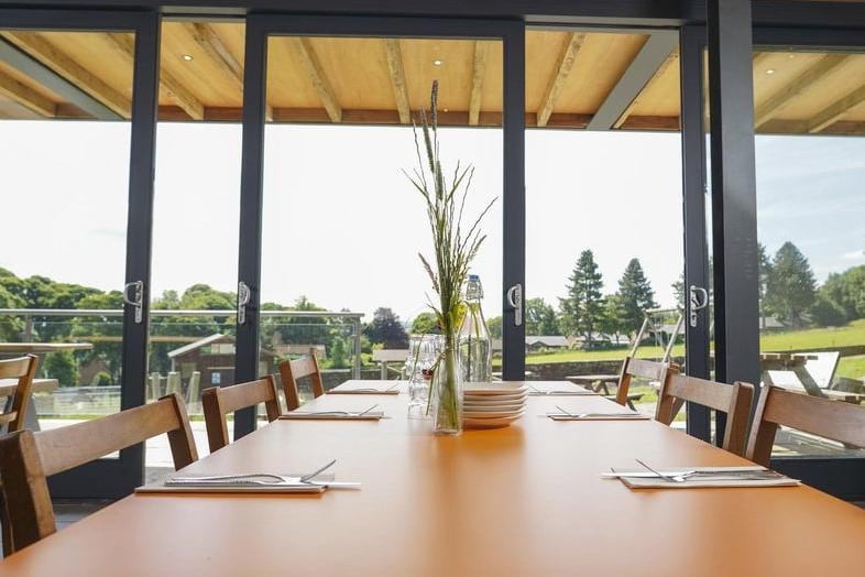 The restaurant boasts beautiful views of the Yorkshire countryside
