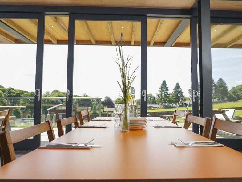 The restaurant boasts beautiful views of the Yorkshire countryside