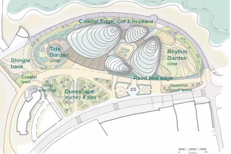 The bayside concept of Eden Project North. Image by Eden Project International