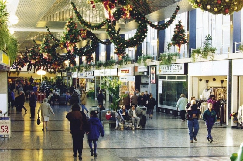 Inside Crossgates Shopping Centre in 1994.