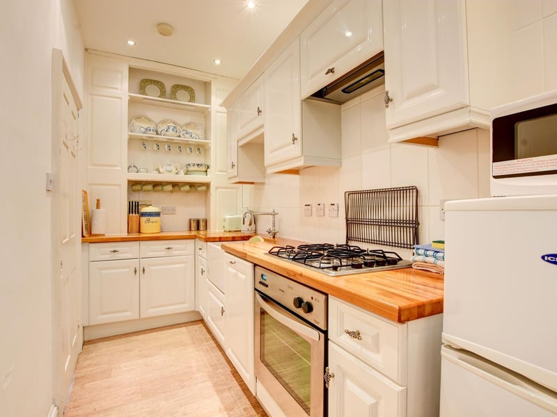 One of the kitchens within the apartments