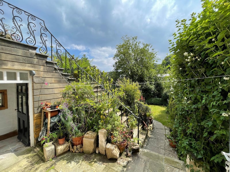 There are established gardens with the property