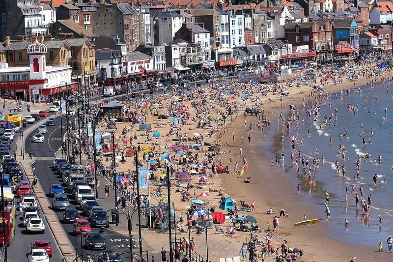 On one of the hottest days so far this year Scarborough's South Bay was a big draw for people.