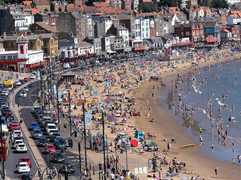 On one of the hottest days so far this year Scarborough's South Bay was a big draw for people.
