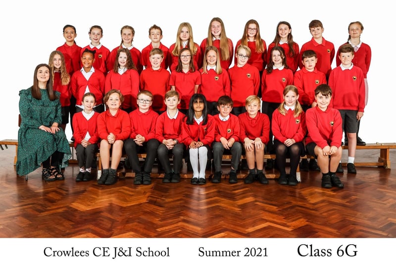 Class 6G at Crowlees CE J & I School, Mirfield