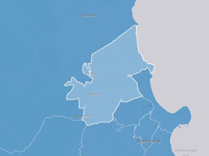 Newby and Scalby has seen rates of positive Covid cases rise by 189 per cent, from 206.7 per 100,000 to 598.3 per 100,000.
