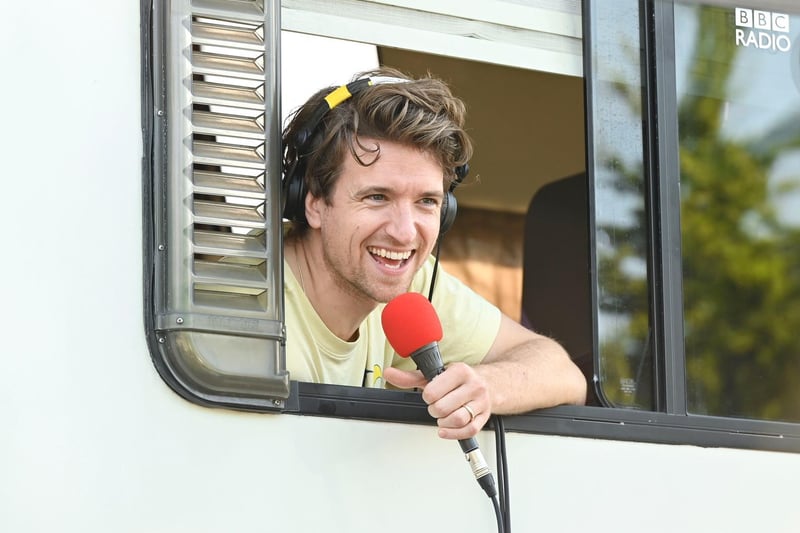 As England enjoyed ‘Freedom Day’, Greg had his taken away and was left locked inside the BBC Radio 1 team's camper van in the grounds of the Pleasure Beach. Pic: Radio 1 Breakfast with Greg James