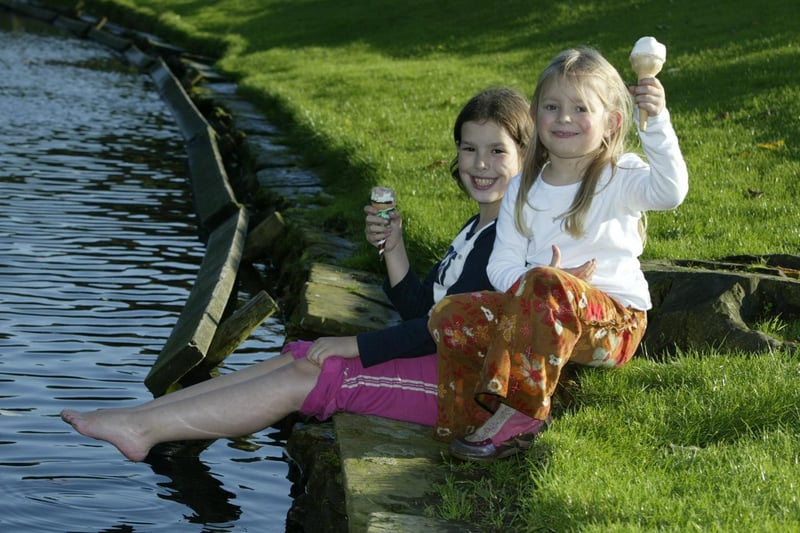 Enjoying the summer sunshine at Shibden Park back in 2005.