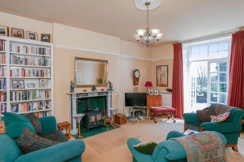The sitting room at 8, Castle Park, Lancaster, LA1 1YQ. For sale at 825,000 through agents Fine and Country. Picture courtesy of Fine and Country.