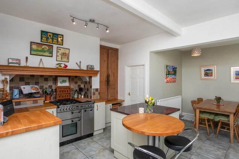 The kitchen at 8, Castle Park, Lancaster, LA1 1YQ. For sale at 825,000 through agents Fine and Country. Picture courtesy of Fine and Country.