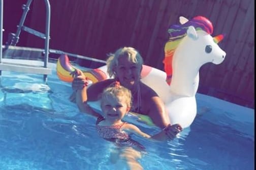 Leevi Stanley said: "My mum & my daughter loving the sunshine in the pool."